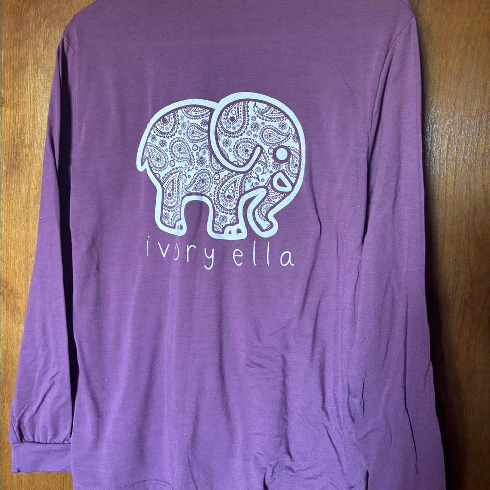 Ivory Ella purple long sleeve